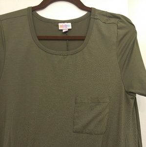 LuLaRoe M Carly, Beautiful Dark Avocado - EUC